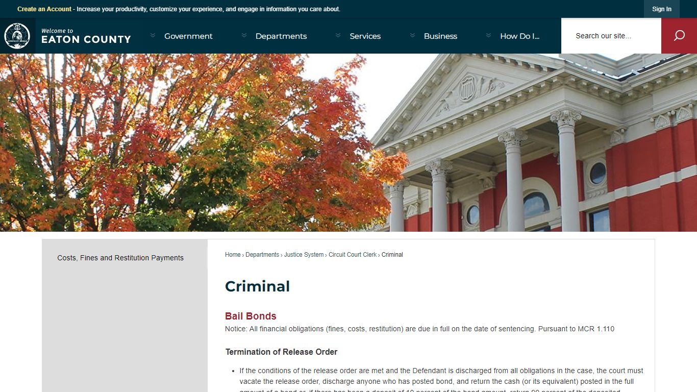 Criminal | Eaton County, MI
